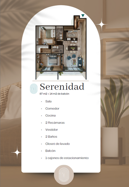 DEPARTAMENTO 2 HABT.  CON VISTA PARQUE METROPOLITANO