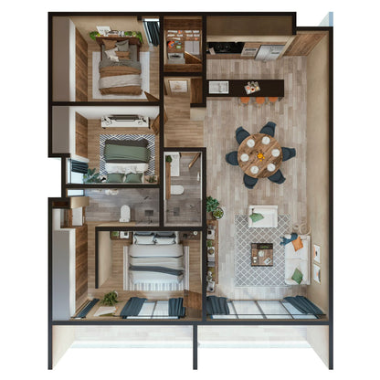 DEPARTAMENTO 3 HABT. CON VISTA A PARQUE METROPOLITANO